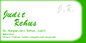 judit rehus business card